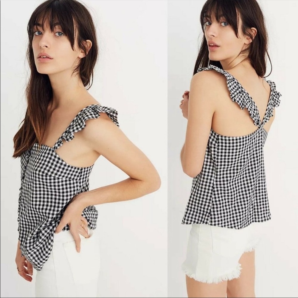 NWT Madewell Ruffle Strap Cami Top